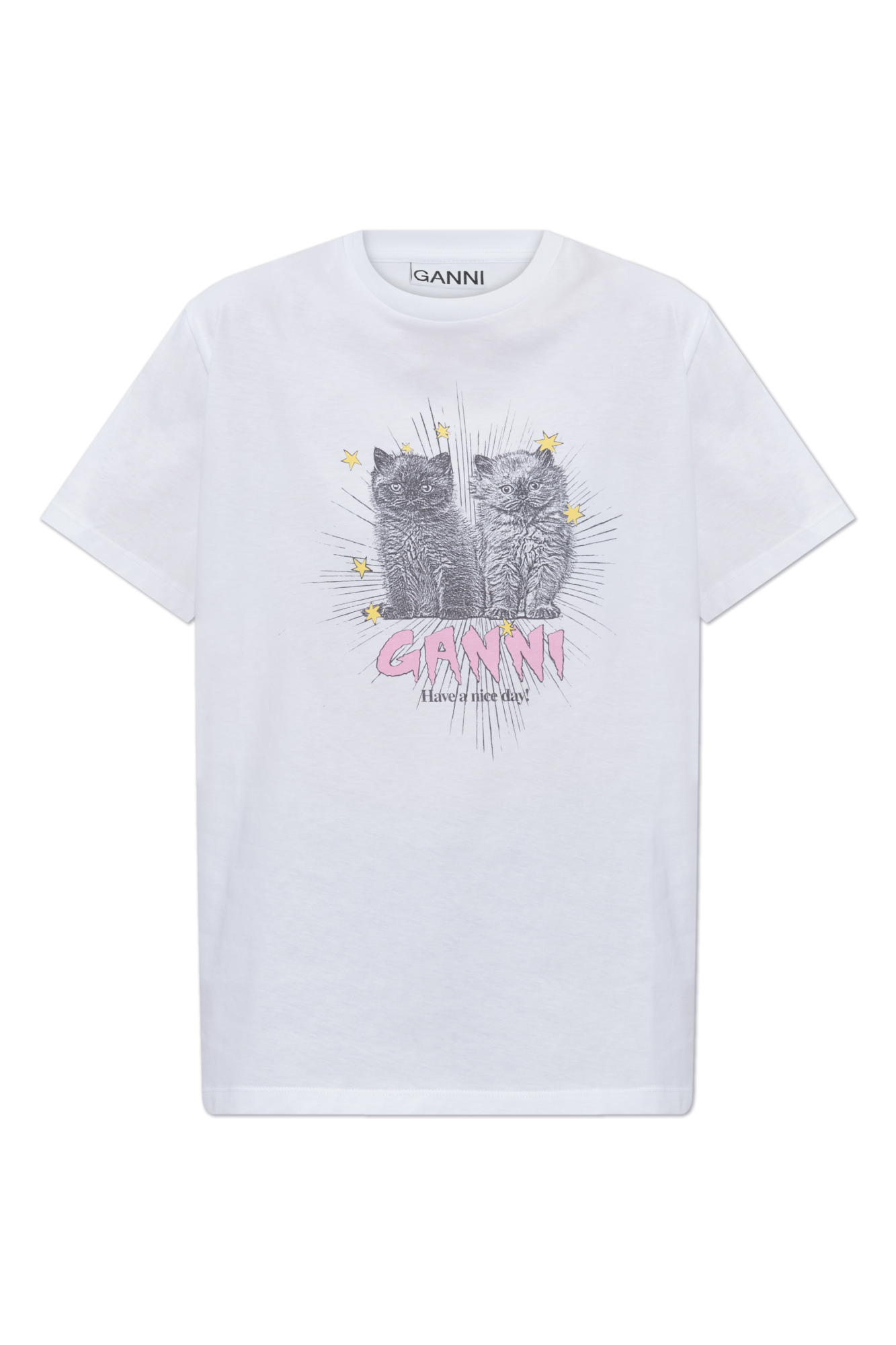 Ganni Women's Printed Crepe Shirt - Margarita - EU 34/UK 6
